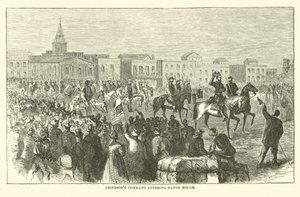 Comando de Grierson entrando en Baton Rouge, abril 1863 de American School
