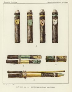 Ha-Cha-Mo-Ni antes de que se adjunten las ofrendas de plumas de American School