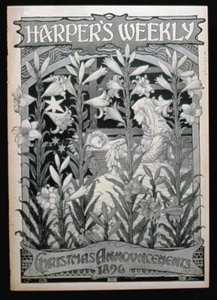 Anuncios de Navidad de Harpers Weekly, 1896 de American School