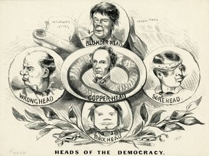 Cabezas de la democracia, 1864 de American School