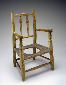 Silla con agujero, c. 1800-1850 de American School