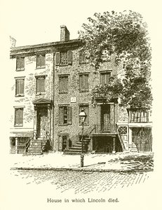 Casa en la que murió Lincoln, Abraham Lincoln