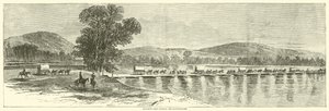 El cuerpo de Howard cruzando el Chattahoochee, julio de 1864 de American School