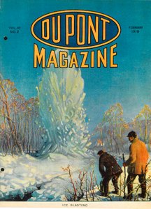 Explosión de Hielo, portada de la revista DuPont, febrero de 1919