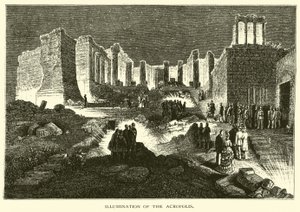 Iluminación de la Acrópolis de American School