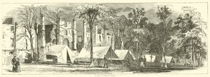En el campamento en Warrenton Springs, octubre de 1863 de American School