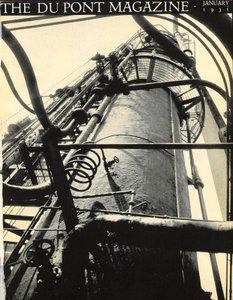 Planta industrial, portada de la revista DuPont, enero 1931 de American School