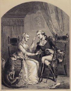 Entrevista entre George Washington y su madre después de la Revolución de American School