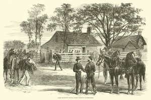 Casa de James Bennett, donde se rindió Johnston, abril 1865 de American School