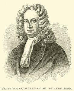 James Logan, Secretario de William Penn (grabado) de American School