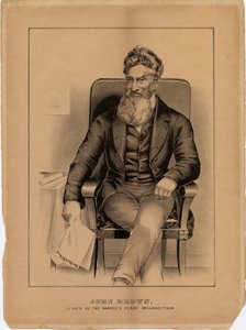 John Brown, líder de la insurrección de Harpers Ferry, 1859 de American School