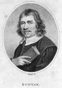 John Bunyan (1628-88) frontispicio de El progreso del peregrino, 1805 de American School