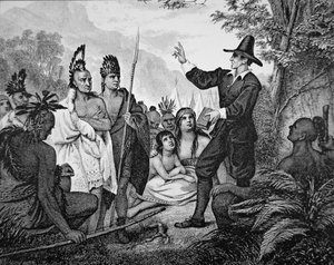 John Eliot (1604-90) de American School