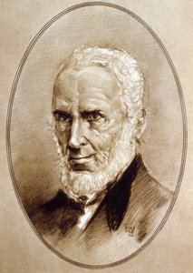 John Greenleaf Whittier (litografía) de American School