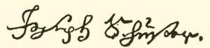 Joseph Schuster, 1748-1812, firma