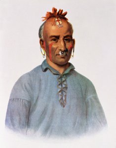 Kish-Kal-Wa, un Jefe Shawnee, ilustración de 