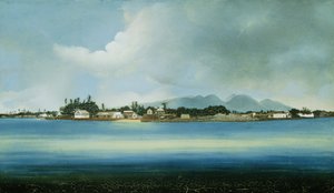 Lahina, Maui, Islas Hawai (óleo sobre lienzo) de American School