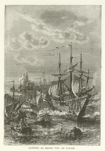 Desembarco de Enrique VIII en Calais de American School