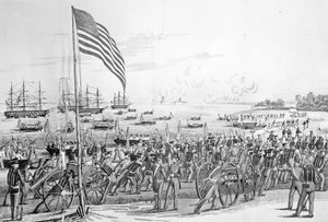Desembarco de las tropas en Veracruz, México, 9 de marzo de 1847, de 