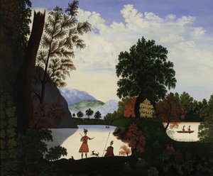 Paisaje con indios, 1880