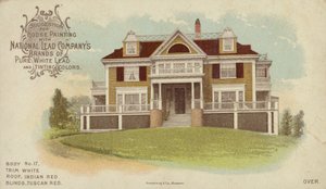 Casa grande independiente, anuncio de pintura de casas de American School