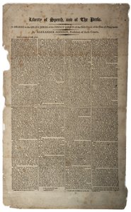 Libertad de Expresión y de Prensa, enero de 1799