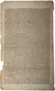 Libertad de Expresión y de Prensa, enero de 1799
