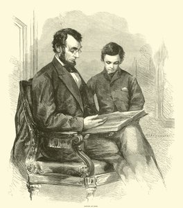 Lincoln en casa, abril 1865 de American School