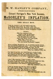 Col. M.W. Hanleys presentando el último éxito de Edward Harrigan en N.Y., McSorleys Inflation, c.1882