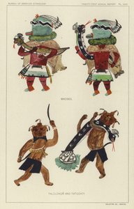 Macibol, Palulukon y Tatcukti (litografía en color) de American School