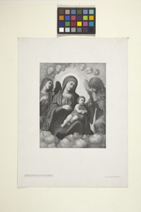 Virgen con el Niño en la Gloria (tinta)