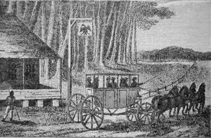 Coche de correos, ilustración de 
