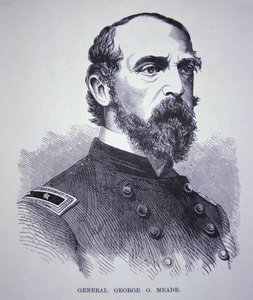 Mayor General George Meade (1815-72) de American School