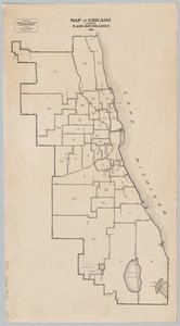 Mapa de Chicago mostrando los límites de los distritos de American School