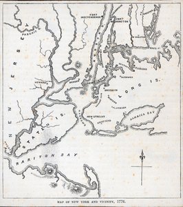 Mapa de Nueva York y sus alrededores de American School