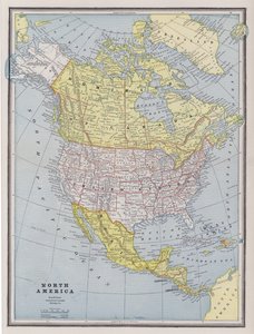 Mapa de América del Norte de American School