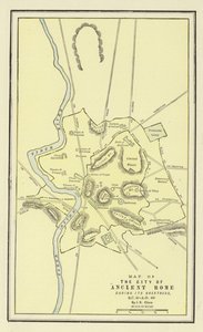 Mapa de la ciudad de la antigua Roma durante su grandeza, 30 a.C.-400 d.C.