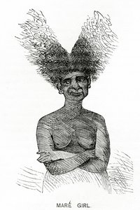 Niña Mare, ilustración de Appletons Journal, 4 de mayo de 1872 de American School