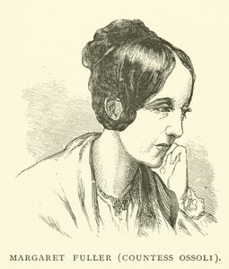 Margaret Fuller, condesa Ossoli, periodista estadounidense y defensora de los derechos de la mujer (grabado)