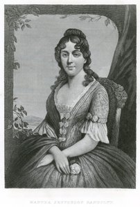 Martha Jefferson Randolph (grabado) de American School