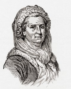 Martha Washington, de "The History of Our Country", publicado en 1905 (grabado en madera) de American School
