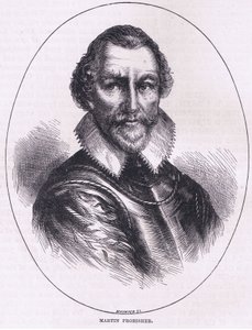Martin Frobisher, ilustración de la Historia de los Estados Unidos de Cassell, publicada por Petter & Galpin c.1890 de American School