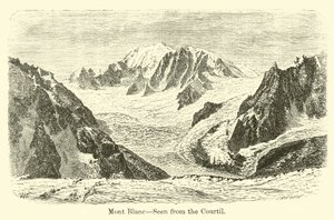 Mont Blanc, visto desde el Courtil de American School
