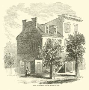 Casa de la Sra. Surratt, Washington, abril 1865 de American School