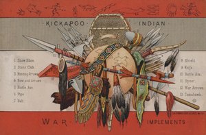 Implementos de guerra nativos americanos de American School