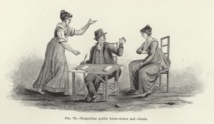 Escritor público napolitano y clientes de American School