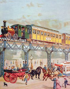 Ferrocarril Elevado de Nueva York, c.1880