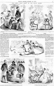 La primera noche del viejo Abe en la Casa Blanca, c.1860