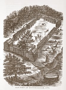 Antiguo Fuerte en Boonsborough, 1775 de American School