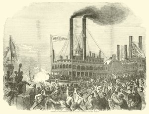 Apertura del Mississippi, llegada del Imperial a Nueva Orleans, julio 1863
